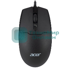 Мышь проводная Acer OMW126 черный, 1200 dpi, USB, кнопки - 3
