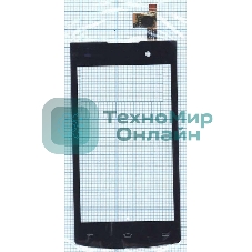 Сенсорное стекло (тачскрин) для Philips S301, черное