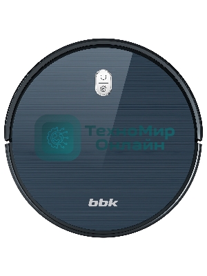 Робот-пылесос BBK BV3504 темный океан, 2600 мАч Li-Ion, уборка комбинированная, пылесборник контейнер 0.6 л