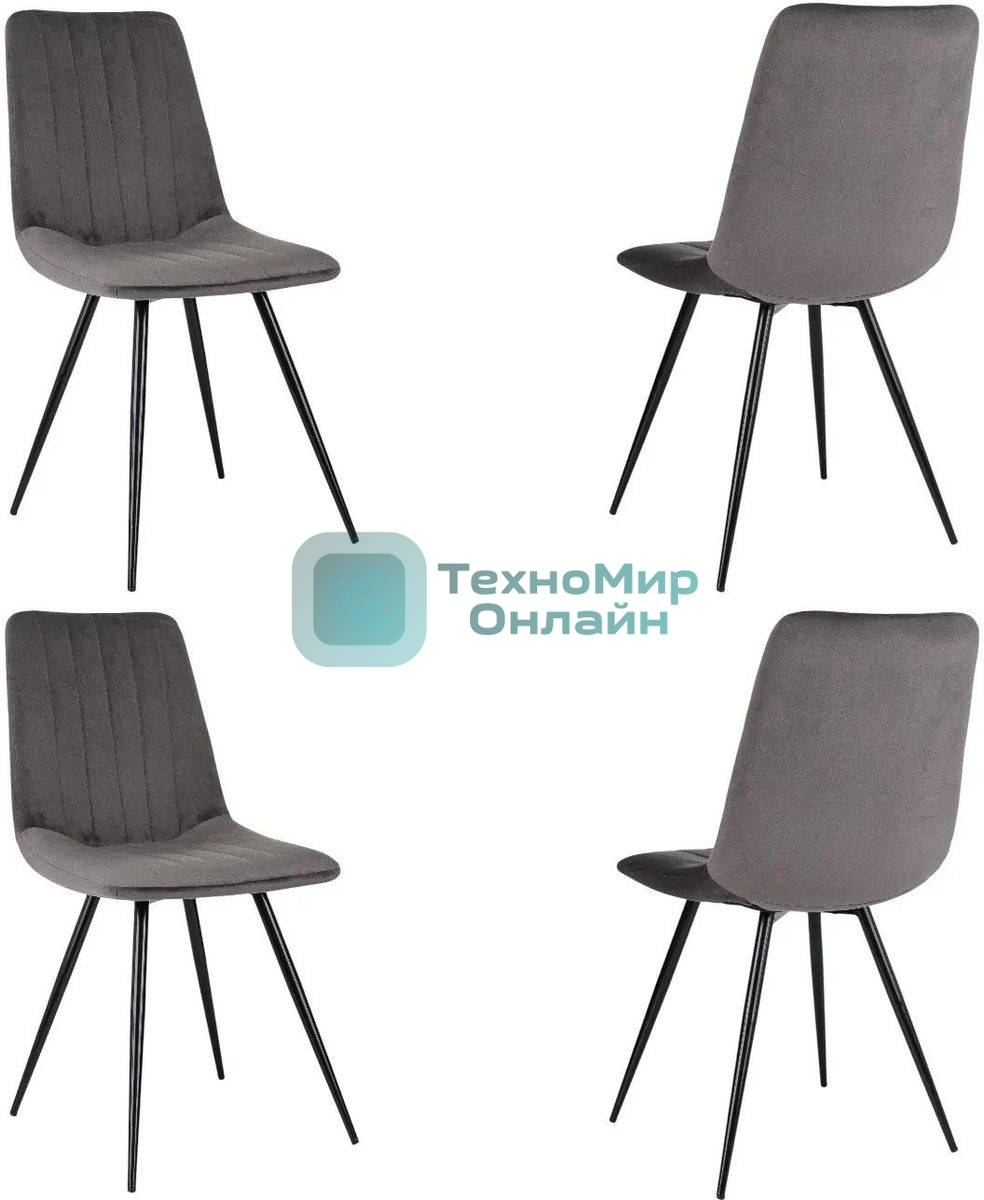 Стул для дома Бюрократ CH-K6_4 комплект 4 шт Holland 18 металл черный на ножках