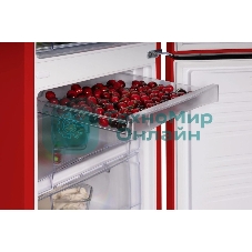 Холодильник Nordfrost NRB 162NF R красный двухкамерный 205/105 л морозилка снизу