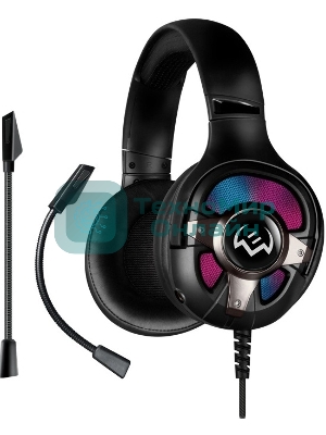 Наушники с микрофоном SVEN AP-U1100MV черный 2.2м мониторные оголовье