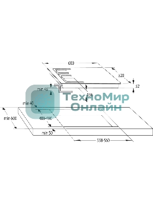 Газовая варочная панель Gorenje GT642AXW, 4 конфорки, закаленное стекло, белый