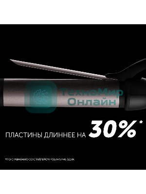 Щипцы для завивки волос Polaris PHS 3410TAi Argan Therapy PRO черный, 34 мм, 220 °C, 6 режимов