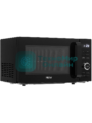 Микроволновая печь Haier HMG-DG207BA черный, 20 л, 700 Вт, переключатели - кнопки, поворотный механизм