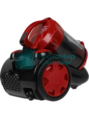 Пылесос Centek CT-2528 Red красный/черный, 350/2000 Вт, уборка сухая, пылесборник циклонный фильтр 1.5 л