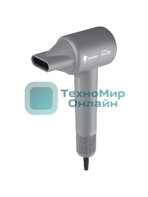 Фен LEONORD LE-1219 серый, 1800 Вт, ионизация