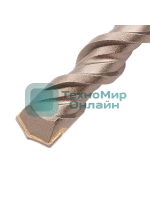 Бур по бетону Denzel двойная спираль, Cobalt W-tip, 20x460 мм, SDS PLUS