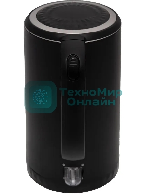 Чайник электрический Centek CT-0020 черный металл 1.7 л, 2200 Вт, бесшовная колба, двойные стенки