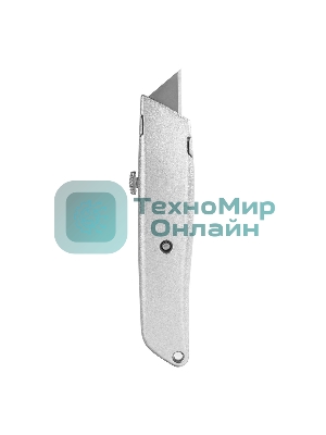 Универсальный нож с Т-образным лезвием Deli DL4260 19 мм, длина 153 мм, в комплекте 3 лезвия SK5, алюминиевый корпус