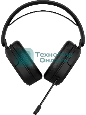 Гарнитура ASUS TUF Gaming H1 Wireless чёрный, беспроводная + проводная, USB/USB-C, до 15 ч, виртуальный 7.1, шумоподавление микрофона