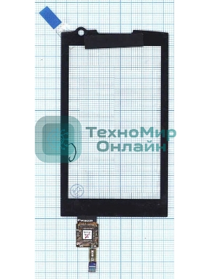 Сенсорное стекло (тачскрин) для Samsung M1 GT-I6410, черное