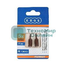 Бита EDGE by PATRIOT T8, сталь S2, длина 25 мм, 2шт в блистере