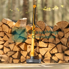 Колун-кувалда Denzel 3000 г, кованая, фибергласовая рукоятка c TPR покрытием, 880 мм