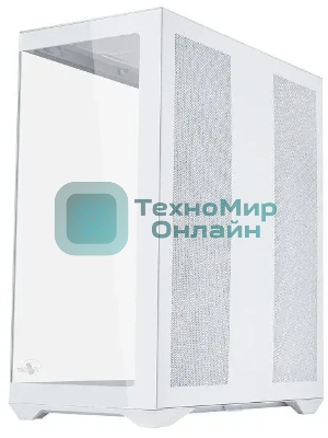 Корпус ATX Eurocase M4801 white, без БП, закаленное стекло 2 стороны