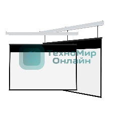 Экран для проектора S'OK Athena SGPSMS-442x249UHD-BK на тросах с электроприводом, ПВХ+, черный