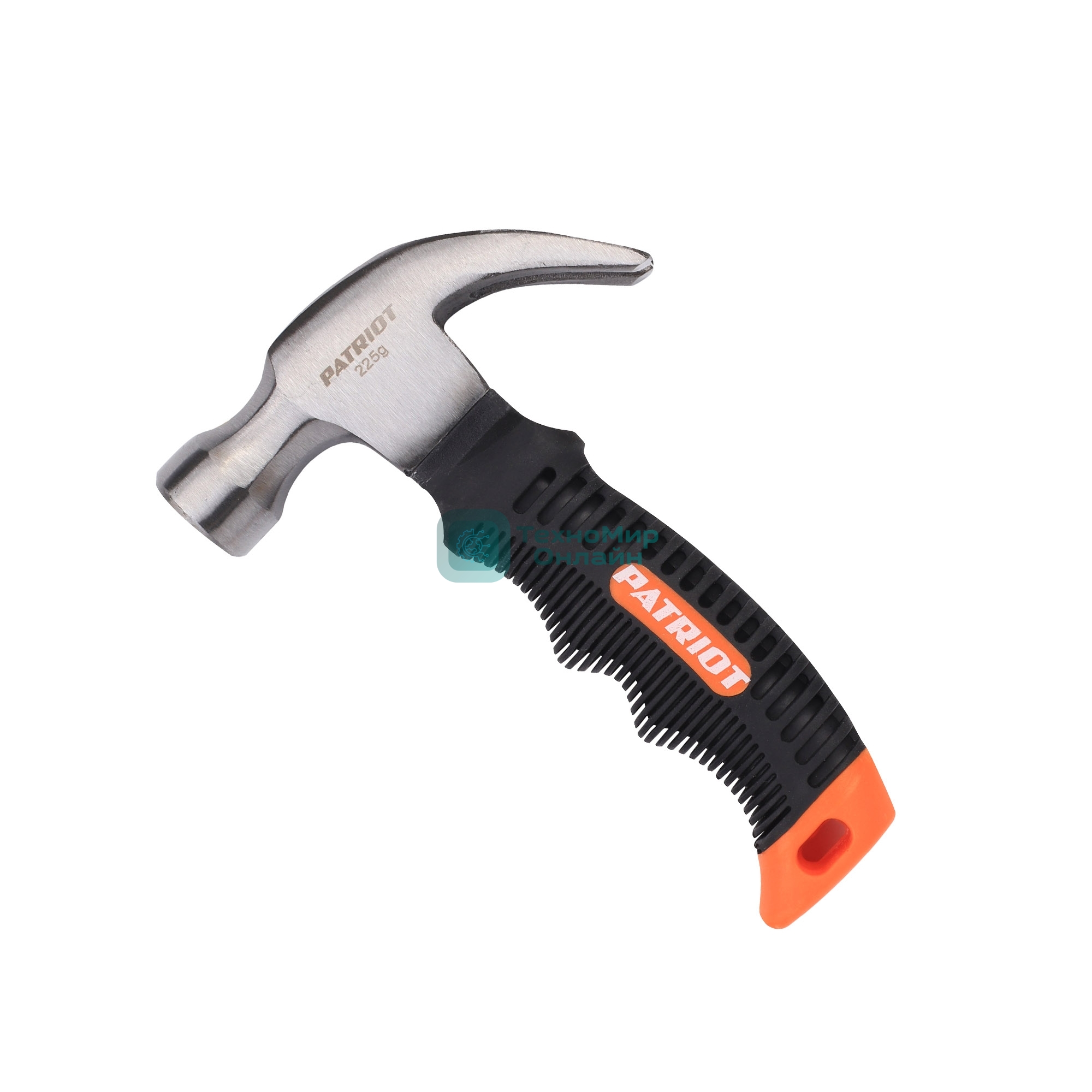 Молоток-гвоздодер мини Patriot AMP 225, магнит, PP+TPR+Fiberglass, 335 гр, 160 мм