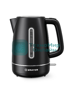 Чайник электрический BRAYER BR6103BK 2200 Вт, 1.7 л, черный