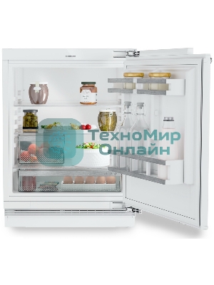 Встраиваемый холодильник Liebherr Pure, высота 82-88 см, door-on-door, без морозильного отделения, сенсорная электроника внутри камеры.