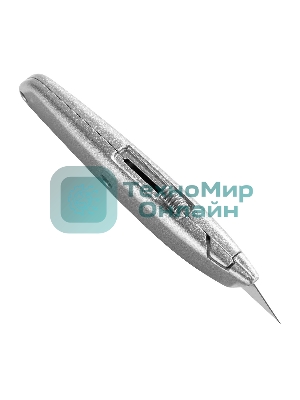 Универсальный нож с Т-образным лезвием Deli DL4260 19 мм, длина 153 мм, в комплекте 3 лезвия SK5, алюминиевый корпус