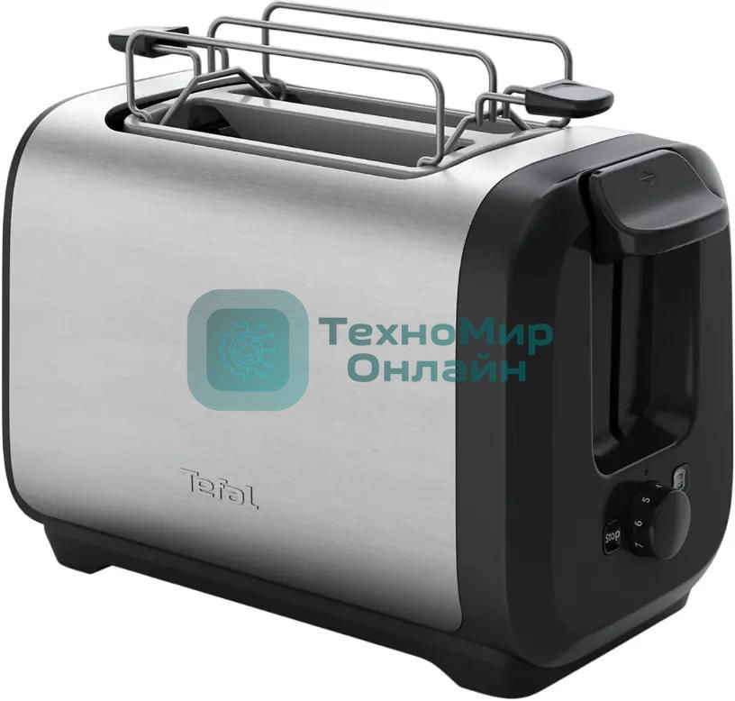 Тостер Tefal Express Metal TT5S1DE0, серебристый/черный 7211419524