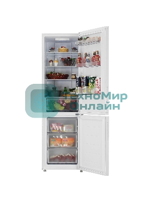 Холодильник Candy CFN6200W белый двухкамерный 243/91л морозилка снизу, No Frost