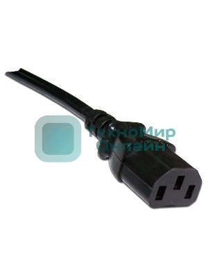 Шнур питания Lanmaster LAN-PP13/SHA-1.5-BK C13-Schuko проводник.:3x0.75мм2 1.5м 220В 10А черный