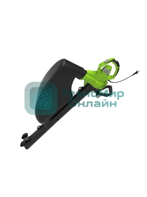 Воздуходувка-пылесос садовый электрический Greenworks BL3000, 220 В, 3000 Вт 2406507