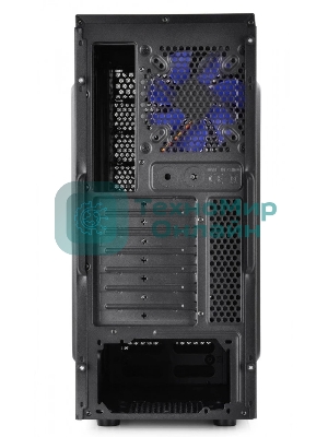 Компьютерный корпус Deepcool TESSERACT BF (DP-CCATX-TSRBFBK), без БП, черно-синий, ATX, видеокарта до 310мм, высота кулера для процессора до 165мм, 7 слотов расширения, 2 отсека 5.25