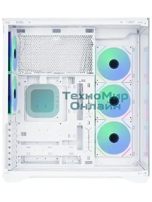 Корпус ATX Eurocase M4801 white, без БП, закаленное стекло 2 стороны