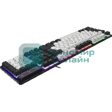 Клавиатура проводная Defender Dark Knight R GK-077, USB, черный/белый