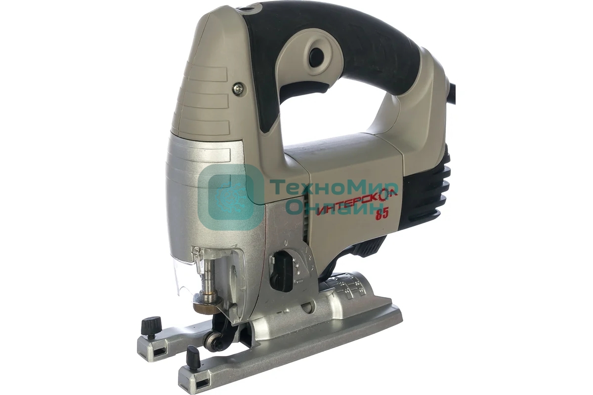 Лобзик электрический ИНТЕРСКОЛ МП-85/600Э, 600Вт, 3000о/м, ход 26мм, литая подош, 2.5кг 156.1.1.00