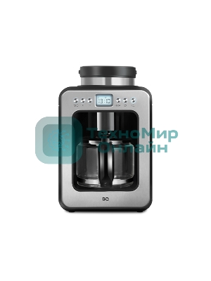 Кофеварка капельная BQ CM7001 серебристый/черный, исп. кофе - молотый/зерновой, 0.6 л, 600 Вт