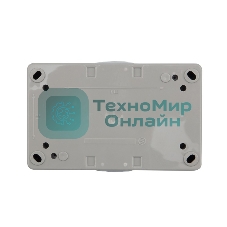 Блок из 2 розеток горизонтальный Kranz INDUSTRIAL открытой установки с заземлением, керамика, IP54 серый