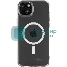 Чехол (клип-кейс) uBear для Apple iPhone 15 Plus Real Mag Case with MagSafe прозрачный (CS254TT67RL-I23M)