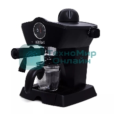 Кофеварка рожковая Kitfort КТ-706 черный, исп. кофе - молотый, 0,25 л, 800 Вт, 3,5 бар