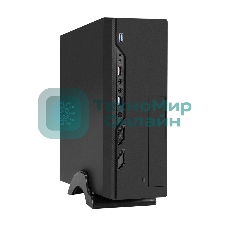 Компьютерный корпус Desktop ExeGate MI-208U2-M400 (mini-ITX/mATX, БП M400 с вент. 8см, 1хUSB+2хUSB 3.0, аудио, черный)