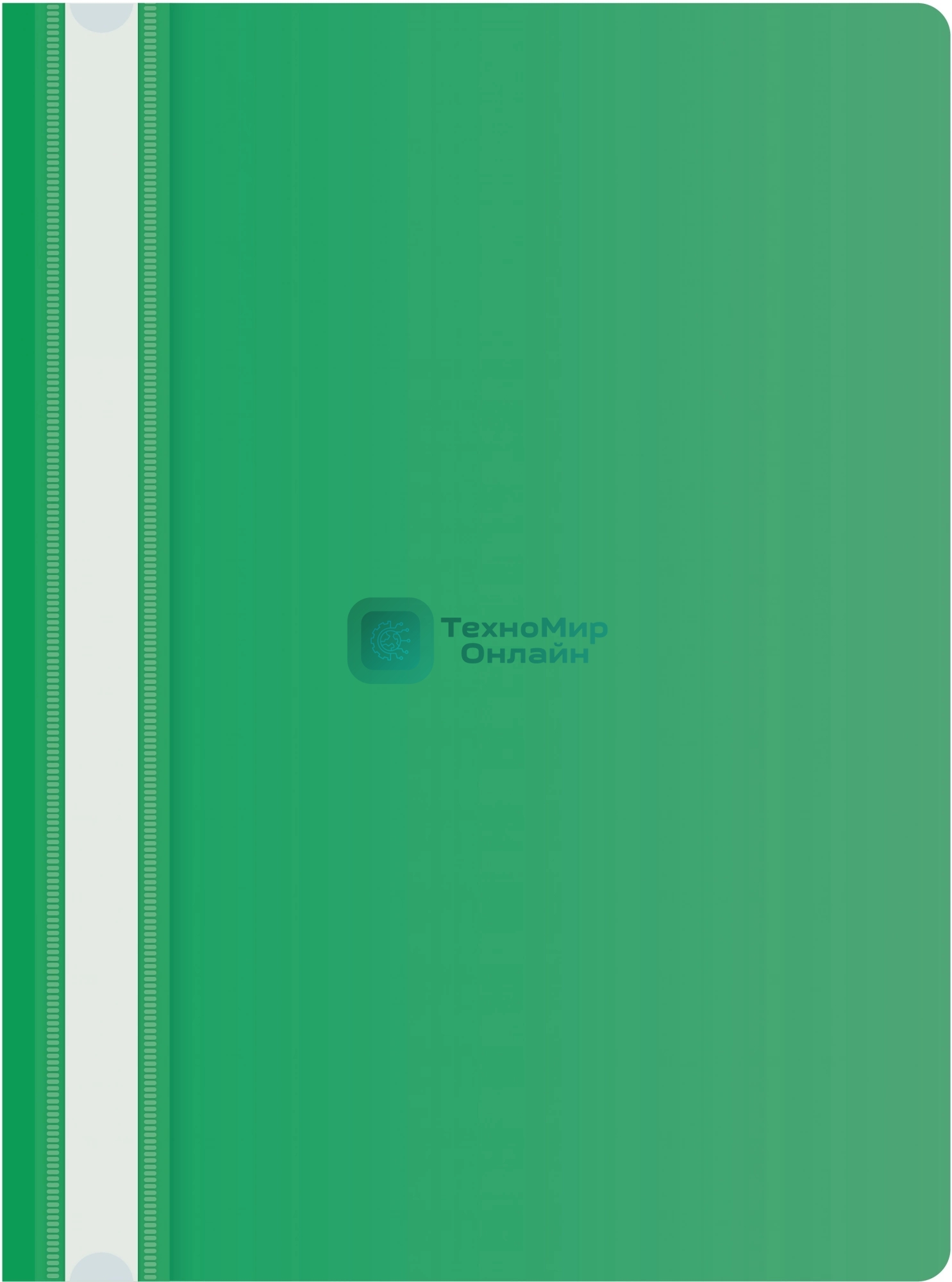 Папка-скоросшиватель Silwerhof Eco A4 прозрач.верх.лист пластик зеленый