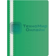 Папка-скоросшиватель Silwerhof Eco A4 прозрач.верх.лист пластик зеленый