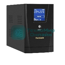 Источник бесперебойного питания ExeGate EX292630RUS SpecialPro Smart LLB-2000.LCD.AVR.1SH.2C13.RJ.USB 2000VA/1200W, LCD, AVR, 1*Schuko+2*C13,RJ45/11,USB, металлический корпус, черный