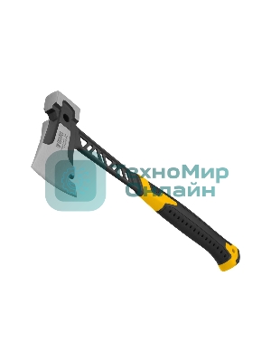 Топор цельнокованый Denzel 600 г, двухкомпонентная обрезиненная рукоятка