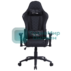 Кресло Cactus CS-CHR-030BL черный, экокожа, подголовник