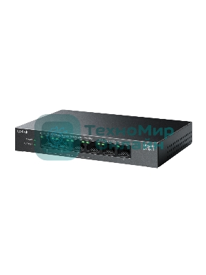 Коммутатор настольный TP-Link LS106LP с 6 портами 10/100 Мбит/с (4 порта PoE)