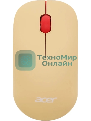 Комплект клавиатура + мышь Acer OCC205 беспроводной USB, 1200 dpi, розовый/бежевый