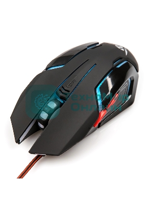 Мышь проводная Nakatomi MOG-20U черный, 2400 dpi, USB, кнопки - 6