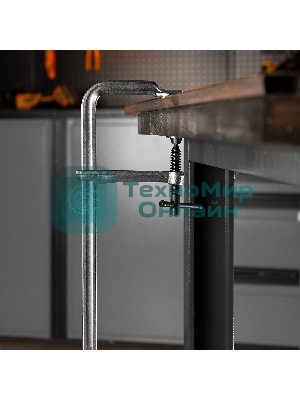 Струбцина Denzel F-образная, 120x400 мм, кованая