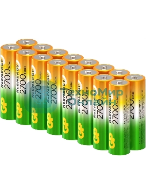 Аккумулятор GP 270AAHCRGY AA NiMH 2700mAh (16шт) спайка