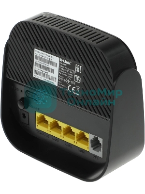Роутер беспроводной D-Link DSL-2640U/R1A ADSL2+ черный (Annex A)