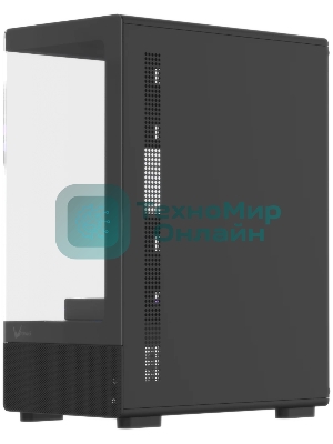 Корпус Formula Crystal Z1CM Plus AR v2 черный без БП mATX 5x120мм 1xUSB3.0 audio bott PSU