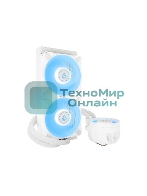 Жидкостная система охлаждения Arctic Liquid Freezer III 240 A-RGb белый, 120 мм, алюминий, 2800 об/мин, 25 дБ, 4 pin, 250 Вт